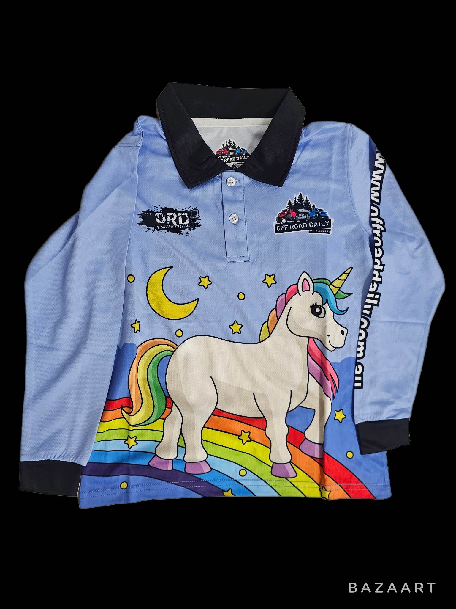 Kids Rainbow Unicorn Polo