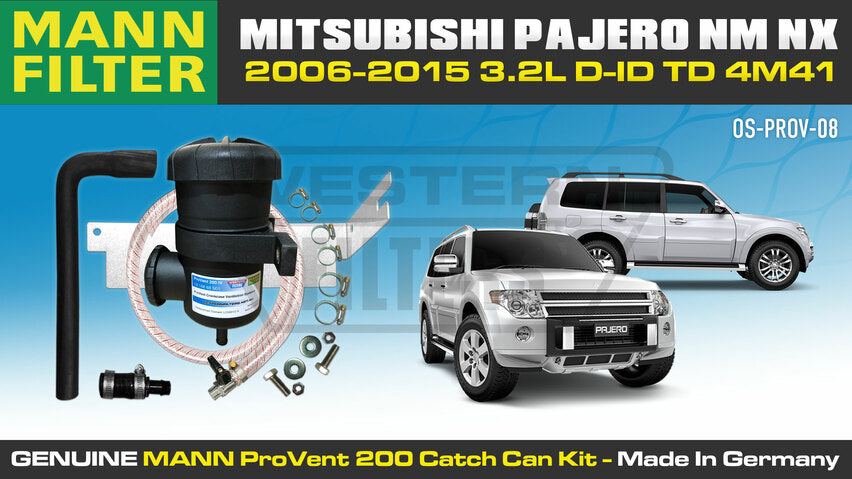 Mitsubishi Pajero NM NX 4M41 3.2L DID 2006-2015 - ProVent Oil Catch Can