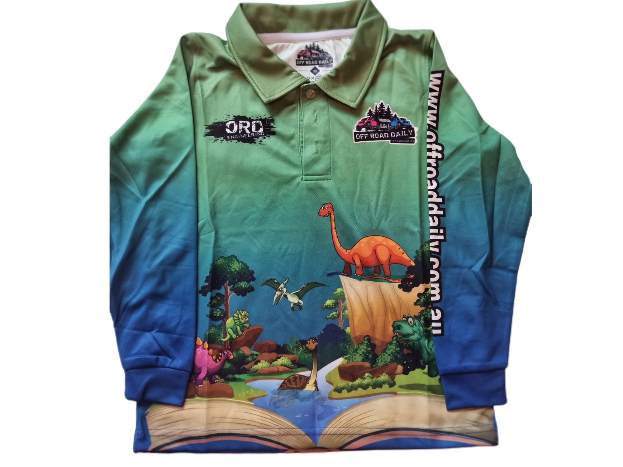 Youth dino party polo