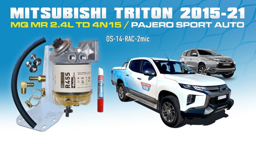 Mitsubishi Triton MQ/MR 2.4L - Racor Parker Pre Filter Water Separator Kit (2 micron)