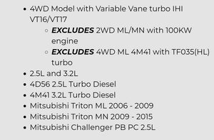 MN-ML Triton - Silicone intercooler hoses