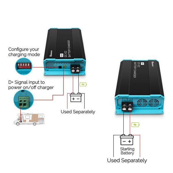 40A DC to DC battery charger (without solar input)