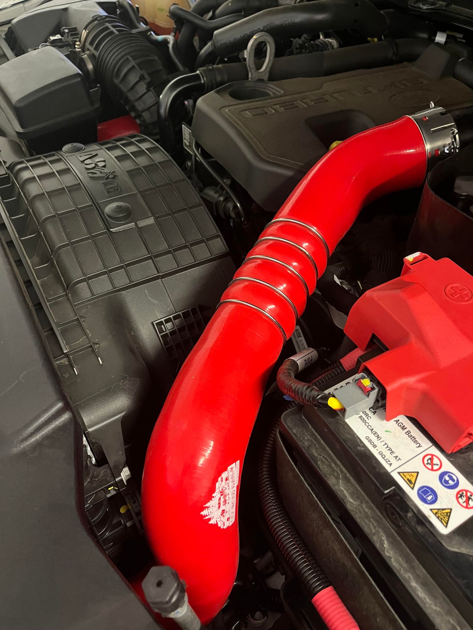 Ford Ranger/Raptor 2.0L Bi-turbo - Silicone Intercooler hose set