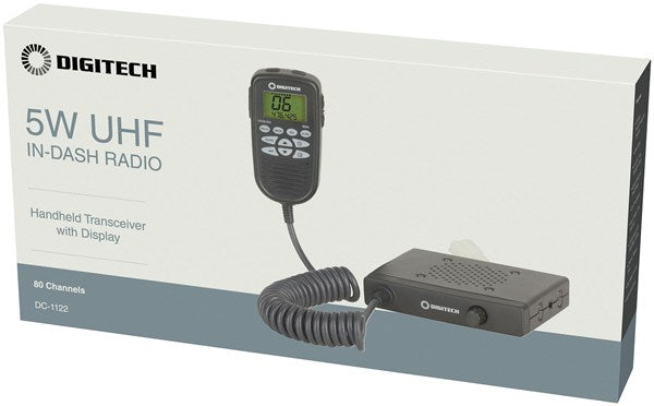 5W UHF CB Radio with Microphone Display and Control