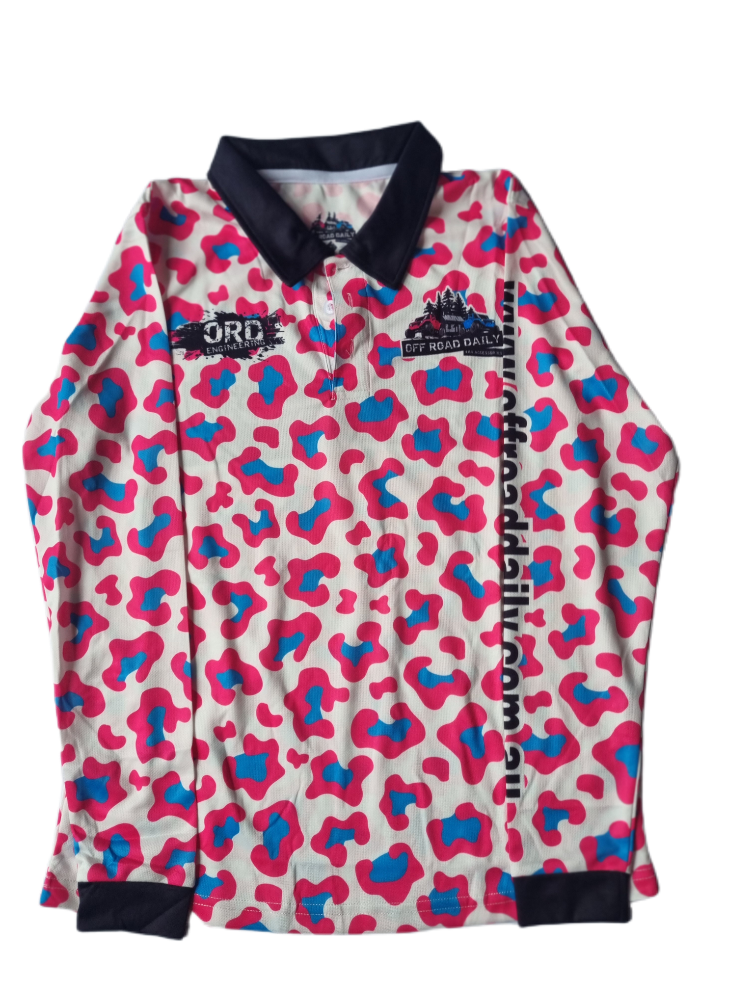 Adult/Kids fuschia leopard polo