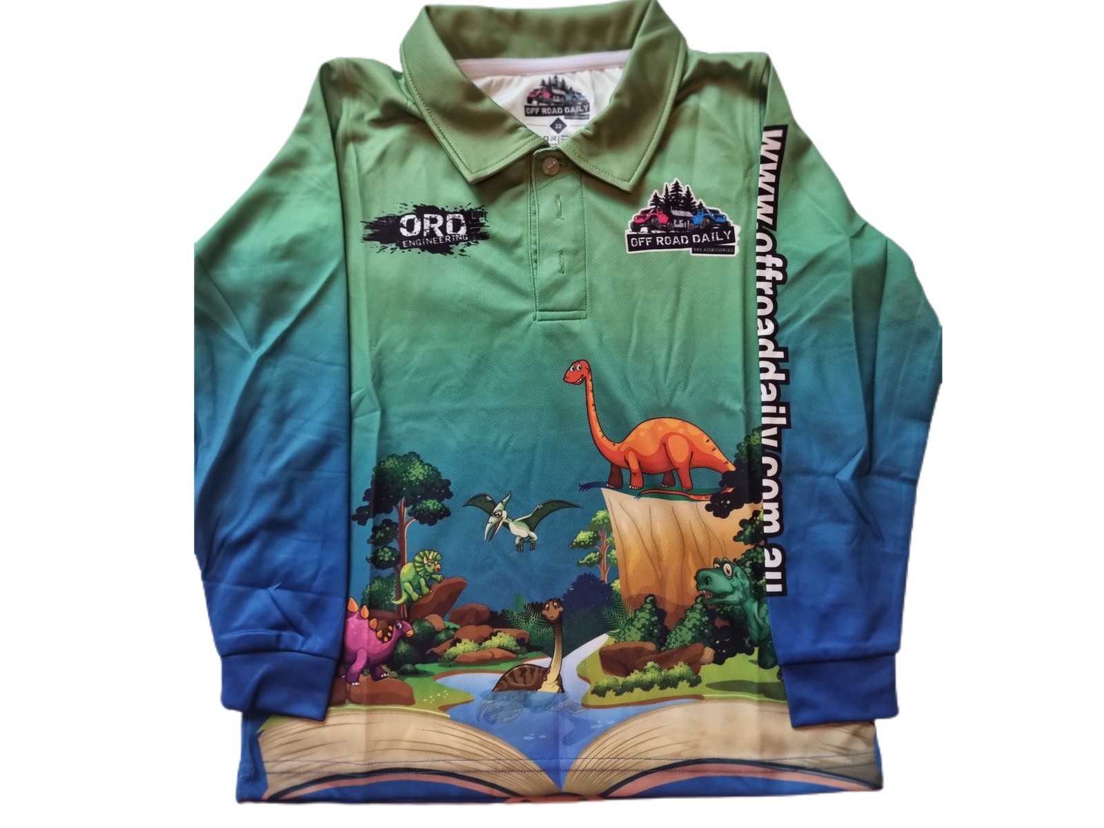 Youth dino party polo